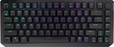 Tastierë wireless Endorfy Thock 75%, mekanike Kailh Black, RGB, e zezë
