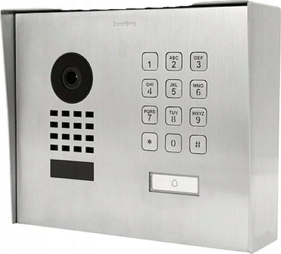 Interfon video IP DoorBird D1101KH, LAN, tastierë numerike, inox i furçuar