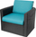Jastëk kopshti Goodhome LENA, për kolltuk dhe bankë, 60x60x39cm, blu