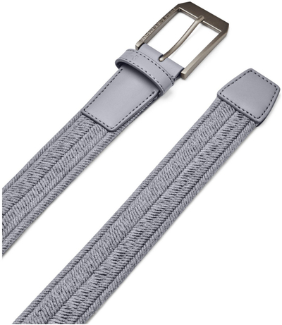 Rrip meshkujsh Under Armour Braided, gërshetuar, me tokëz metalike, gri