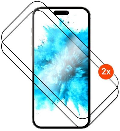 Mbrojtëse ekrani Fixed për iPhone 17 Pro Max, xham, e zezë