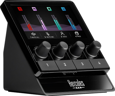 Kontroll zëri Thrustmaster Stream 100, LCD, 4 butona veprimi, i zi