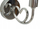 Llambë muri Lovy Silver, 23x15x22 cm, metal dhe xham, argjendi