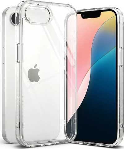 Маска за телефон Ringke Fusion за iPhone 16e, транспарентна, отпорна на паѓања