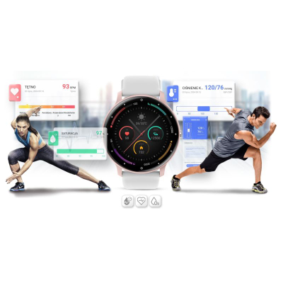 Ora e zgjuar Gravity GT1 6 Pro, ekran 1.39", Bluetooth, rozë