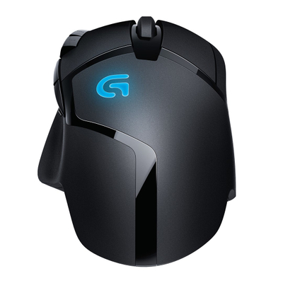 Mouse gaming Logitech G402 Hyperion Fury, me kabllo, USB, i zi
