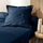 Jastëkëse Douceur d'intérieur Cotton, 63x63 cm, 100% pambuk organik, blu e errët