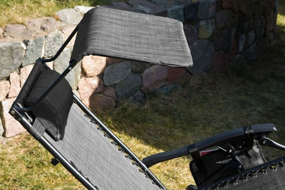 Karrige Saska Garden Lounger, e palosshme (1032320), 175x52 / 65x110cm, e hirtë