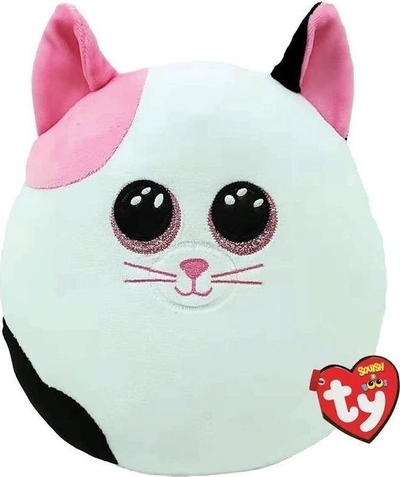 Jastëk lodër TY Squish-a-Boos Muffin, mace, 22 cm, shumëngjyrëshe