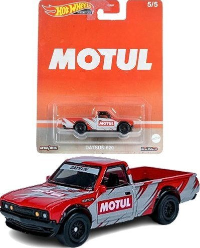 Maket makine Hot Wheels Pop Culture Vintage Oil Datsun 620, shkalla 1:64, për koleksion, shumengjyrësh