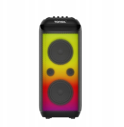 Kuti muzikore portative Tonsil Party Dance 1600, Bluetooth, drita LED, e zezë