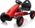 Go kart me pedale për kalamoj G208, sedilje që rregullohet, fren me dorë, i kuq