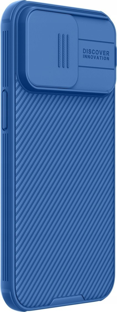 Mbulesë telefoni Nillkin CamShield Magnetic për iPhone 15 Pro Max, mbrojtëse, blu