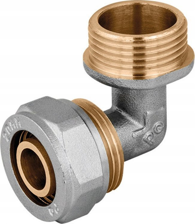 Bërryl lidhës Perfexim CuZn C, 20x3/4", PN10, metalik