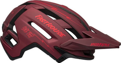 Helmetë çiklizmi Full Face Bell Super Air R Mips Spherical, MTB, e bardhë infrakuqe mat me shkëlqim