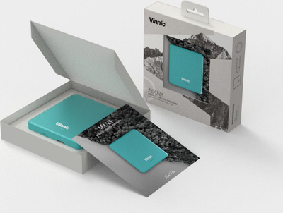 Powerbank Vinnic MANA Magnetic Wireless, 8000mAh, 15W, blu
