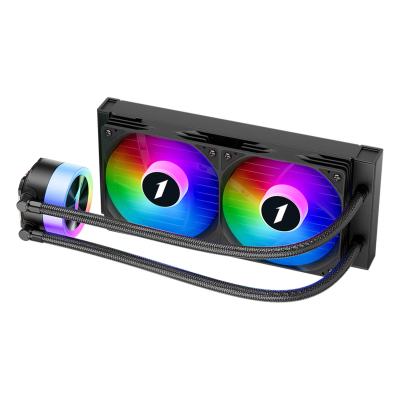 Ftohës procesori 1STPLAYER Thunderstorm TS1 240 ARGB, liquid 240mm, socket AM5 1700, i zi