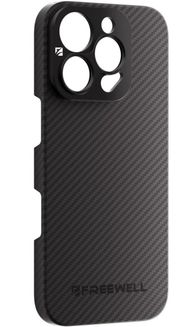 Mbrojtëse telefoni Freewell Pro Filmmaker Case, 17mm Mount, MagSafe, për iPhone 16 Pro Max, e zezë karboni