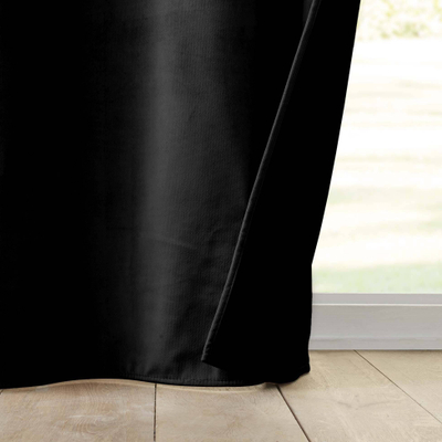 Perde blackout Douceur d'intérieur, velur me reliev, 140 x 260 cm, e zezë