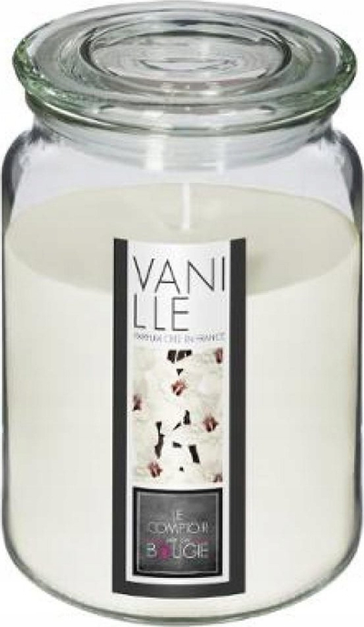 Qiri aromatik Atmosphera Interior Creator Vanilla, 510g, enë qelqi, i bardhë