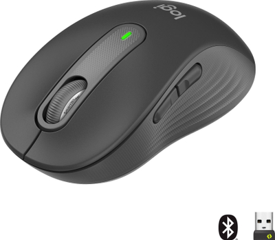 Maus Logitech M650, pa tela, optik, gri grafit