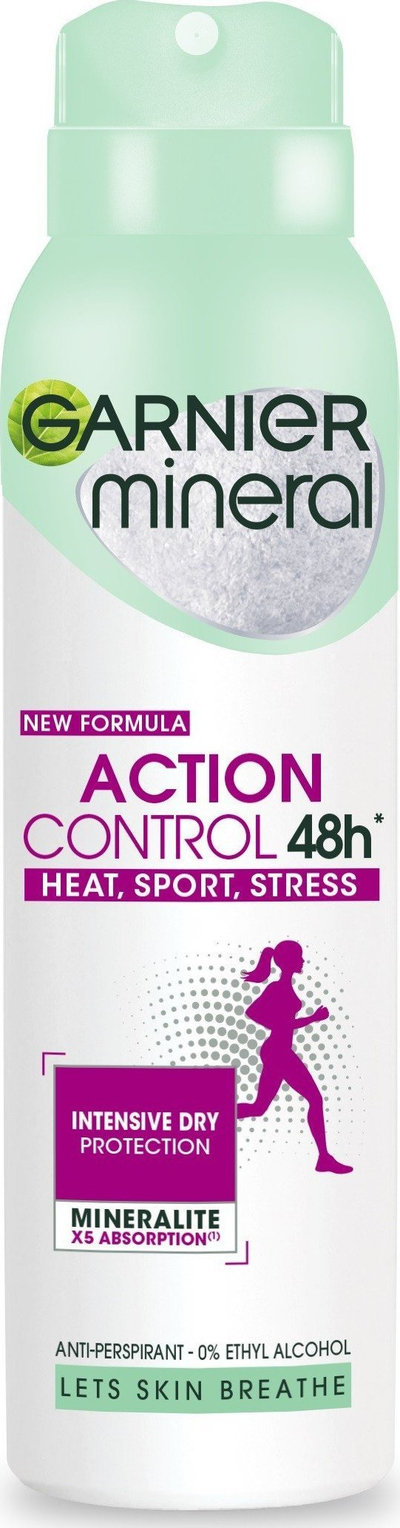 Deodorant spraj Garnier Action Control 48h Stress për goca, 150ml