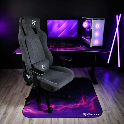 Tapet për dysheme gaming Arozzi Zona Quattro, mikrofibër, dizajn Galaxy, vjollcë