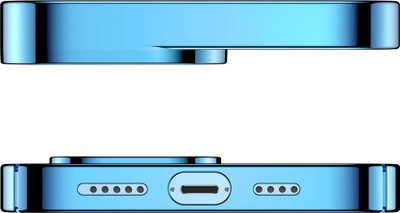 Kapak telefoni Baseus Shockproof për iPhone 13 Pro Max, transparent, blu metalik