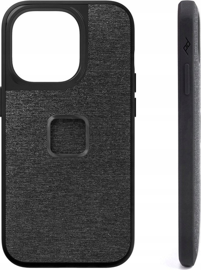 Mbrojtëse telefoni Peak Design Everyday Case për iPhone 14 Pro, SlimLink magnetik, material tekstili, ngjyrë charcoal
