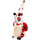 Figurinë dekorative Saska Gift and Decor Gnome Ladybug, 24cm, pranverë Pashkë, e kuqe e bardhë