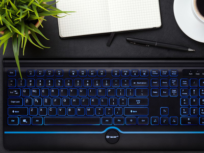 Tastierë TRC Tracer 46473 Office PRO, USB, e zezë