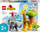 Set lodrash LEGO DUPLO 10971 Kafshët e Egra të Afrikës, për kalamaj 2+, me tapet loje