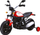 Motor elektrik për kalamaj Little Motorbike Chopper, me bateri, me rrota anësore, i zi