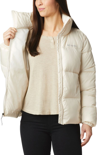 Xhaketë dimri Columbia Puffect Jacket W, për goca, e bardhë