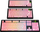 Set keycaps Glorious GPBT Basics, 131 taste PBT, universal për tastiera mekanike, rozë Potion Pink