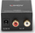 Adapter audio Lindy 70309 Toslink në RCA x2, konvertues stereo, i zi