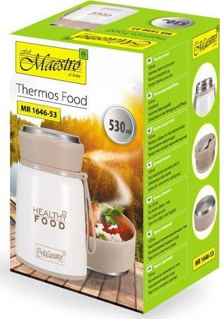 Termos dreke Maestro MR-1646-53, 0.53L, i bardhë