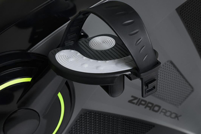 Biçikletë elektro-magnetike për ushtrime Zipro Rook, iConsole +, gri / jeshile