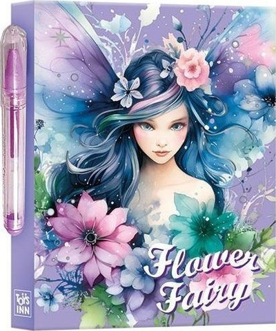 Set fletore dhe bllok shënimesh Stnux Flower Fairy Iris, kapak i fortë, me stilolaps xhel, shumëngjyrësh