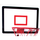 Set basketbolli Dunlop Adjustable 3in1, lartësi 1.65 - 2.05 m, i zi me të kuqe