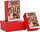 Kuti dhurate set Gift Box 3 në 1 HZ8087-1, 3 copë, me motiv dimri, e kuqe