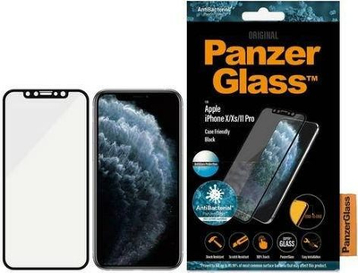 Xham mbrojtës PanzerGlass Edge-to-Edge Pro për iPhone X, Xs, 11 Pro, Anti-Glare, me kornizë të zezë
