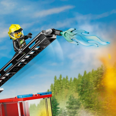 Lodër kamion zjarrfikës Fire Ladder Truck, set lojërash, për fëmijë 4+