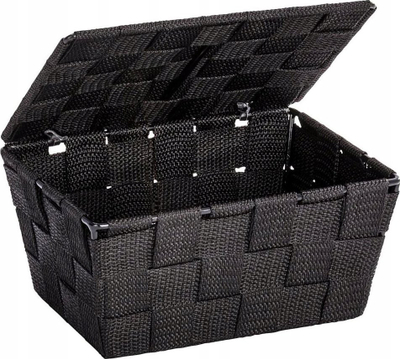 Shportë ruajtje Wenko Adria 22197100, plastike, 19 x 10 x 14 cm, e zezë