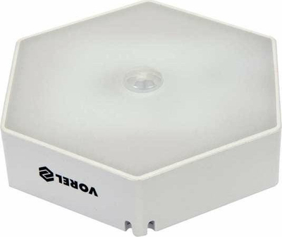 Lampë nate Vorel 82832, LED, me sensor lëvizje edhe muzgut, e bardhë
