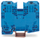 Bllok terminali WAGO 285-134, 2 përçues, 125A, blu