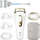 Epilator IPL Braun Silk Expert Pro 5 PL5356, për trup edhe fytyrë, i bardhë me ari