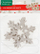 Fjolla bore për zbukurim Craft with Fun Snowflake, të bardha