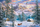 Kartolinë puzzle Christmas Mountain, peizazh dimëror, motiv Krishtlindjesh, shumëngjyrëshe