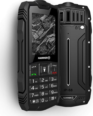 Телефон myPhone Hammer Rock, Dual SIM, екран 2.4", црн